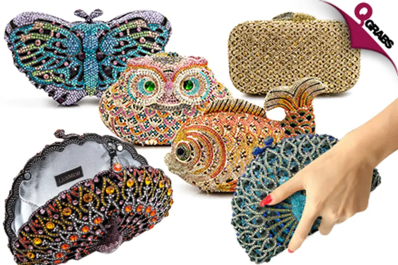 For QR649 Wow & Sparkle with Luxmob Crystal Clutches - Choose from 12 Brilliant Designs! (QR2529 Value)